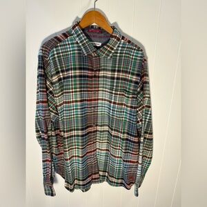 Men’s Tommy Bahama Fore-Shore Flannel long-sleeve button-up shirt. Large.
